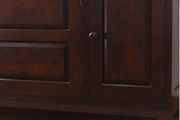 中古　松本民芸家具　リメイク　脚付きリビングボード(サイドボード、チェスト)