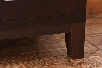 中古　松本民芸家具　リメイク　脚付きリビングボード(サイドボード、チェスト)