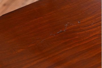 ビンテージ　民芸家具　三方栗材　手打ち金具が印象的な漆塗り佐渡小箪笥(帳箱、帳場箪笥、船箪笥)