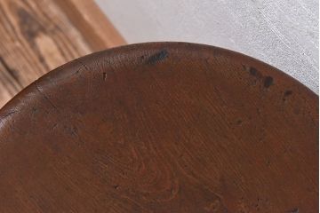 アンティーク雑貨　大正〜昭和初期　ブナ材　レトロなお部屋にぴったりのスツール(椅子、チェア、花台)