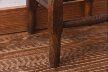 アンティーク雑貨　大正〜昭和初期　ブナ材　レトロなお部屋にぴったりのスツール(椅子、チェア、花台)