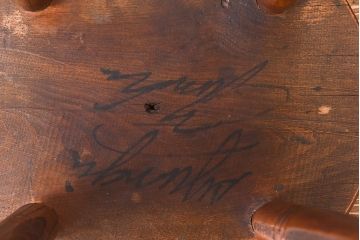 アンティーク雑貨　大正〜昭和初期　ブナ材　レトロなお部屋にぴったりのスツール(椅子、チェア、花台)