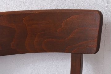 レトロ家具　昭和レトロ　ブナ材　深みのある色合いが魅力のチェア(椅子、ダイニングチェア、ワークチェア)