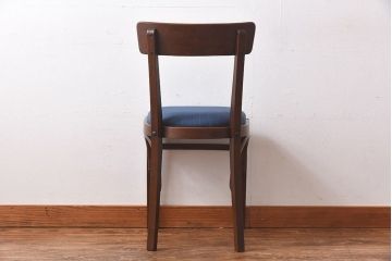 レトロ家具　昭和レトロ　ブナ材　深みのある色合いが魅力のチェア(椅子、ダイニングチェア、ワークチェア)
