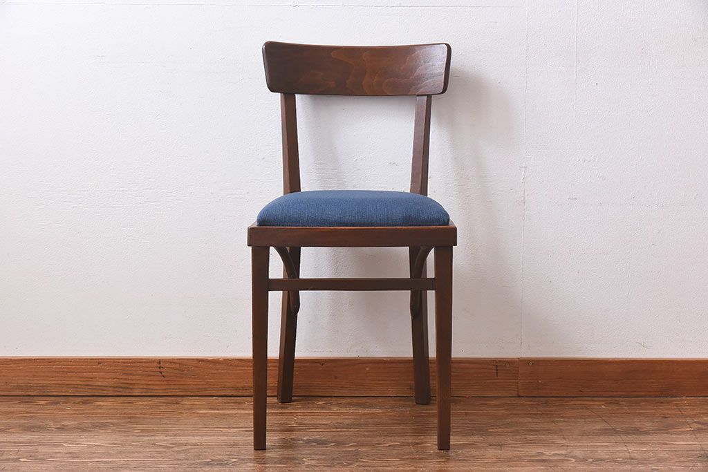 レトロ家具　昭和レトロ　ブナ材　深みのある色合いが魅力のチェア(椅子、ダイニングチェア、ワークチェア)
