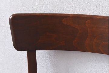 レトロ家具　昭和レトロ　ブナ材　深みのある色合いが魅力のチェア(椅子、ダイニングチェア、ワークチェア)