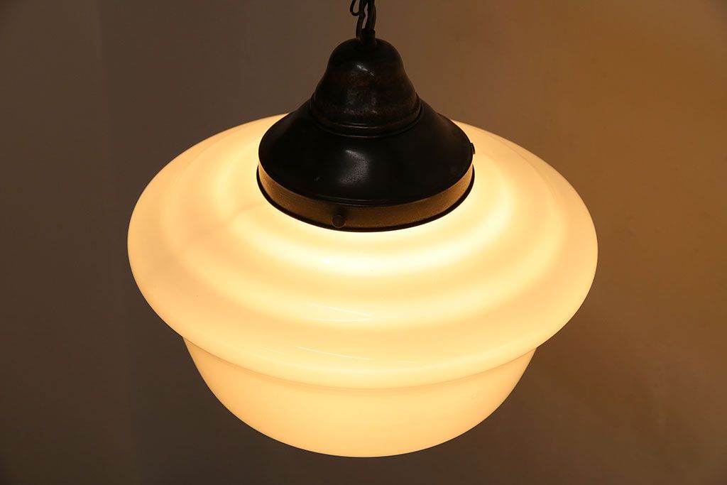 和製アンティーク ぽってりとしたフォルムが素朴な味わいのペンダントライト(天井照明、吊り下げ照明)
