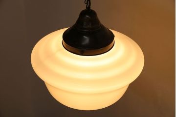 和製アンティーク ぽってりとしたフォルムが素朴な味わいのペンダントライト(天井照明、吊り下げ照明)