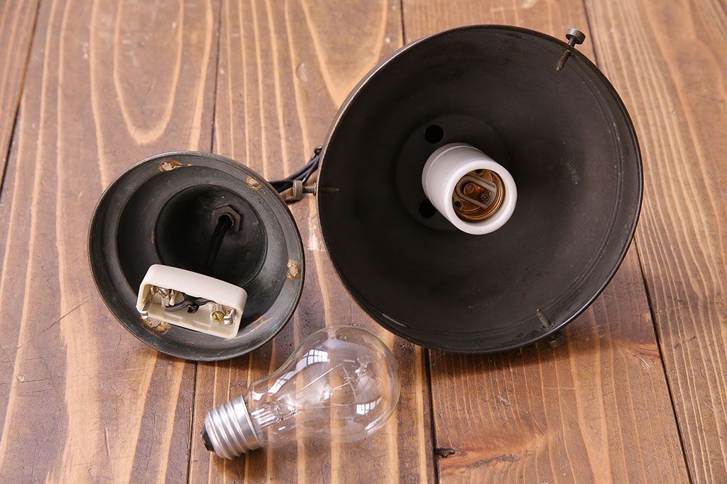 和製アンティーク ぽってりとしたフォルムが素朴な味わいのペンダントライト(天井照明、吊り下げ照明)