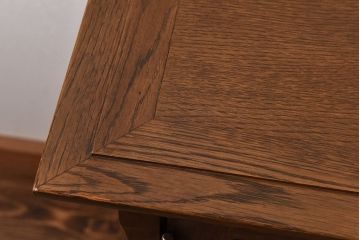 中古　北海道民芸　明るい色味がめずらしい!ナラ材のサイドボード(収納棚、キャビネット)(定価38万円)