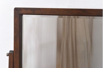 中古　松本民芸家具　#309型　面取りの意匠が美しい一面鏡(ドレッサー、鏡台)(定価約31万円)です。