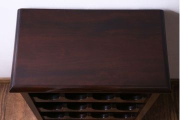 中古　松本民芸家具　特注品　上質なワインボード(ワインラック)(定価約25万円)