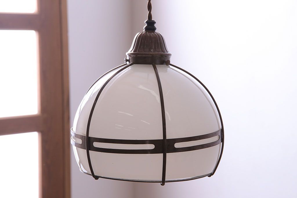 和製アンティーク　和モダンな雰囲気が魅力的なペンダントライト(天井照明、吊り下げ照明、シェード)