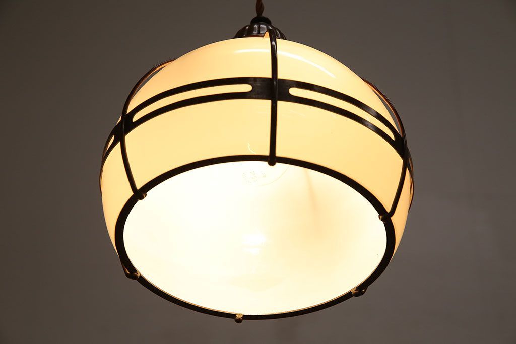 和製アンティーク　和モダンな雰囲気が魅力的なペンダントライト(天井照明、吊り下げ照明、シェード)