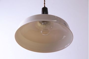 和製アンティーク　日陶 マツダ電笠　白磁のペンダントライト(天井照明、吊り下げ照明)