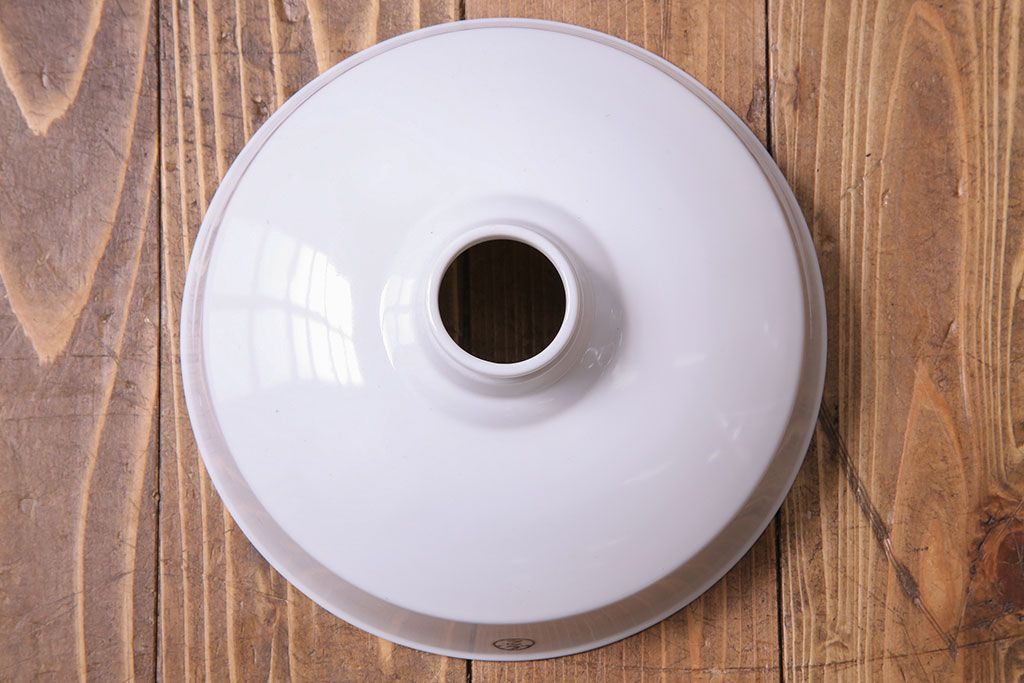 和製アンティーク　日陶 マツダ電笠　白磁のペンダントライト(天井照明、吊り下げ照明)