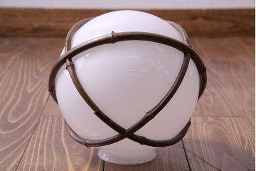和製アンティーク　ほっこり愛らしい竹の巻かれたペンダントライト(天井照明、吊り下げ照明、シェード)