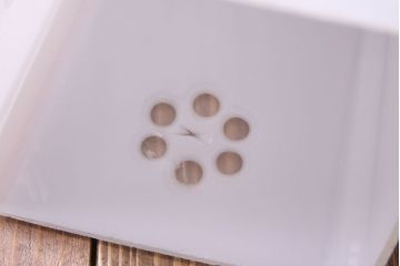 昭和レトロ　落ち着いた雰囲気を漂わせる白いシェード(電笠、天井照明、ペンダントライト)