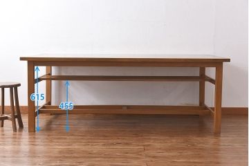 アンティーク家具　特大　古い学校の作業テーブル(作業台、ダイニングテーブル)