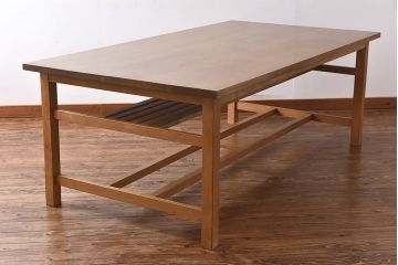 アンティーク家具　特大　古い学校の作業テーブル(作業台、ダイニングテーブル)