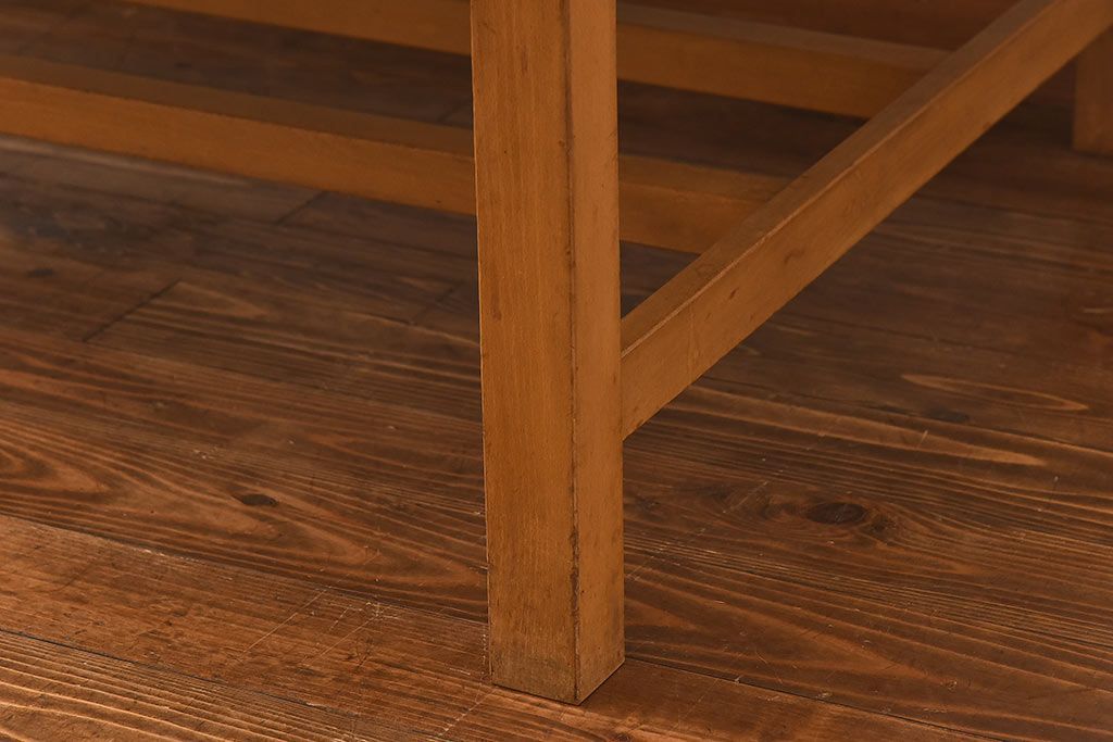 アンティーク家具　特大　古い学校の作業テーブル(作業台、ダイニングテーブル)