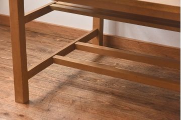 アンティーク家具　特大　古い学校の作業テーブル(作業台、ダイニングテーブル)