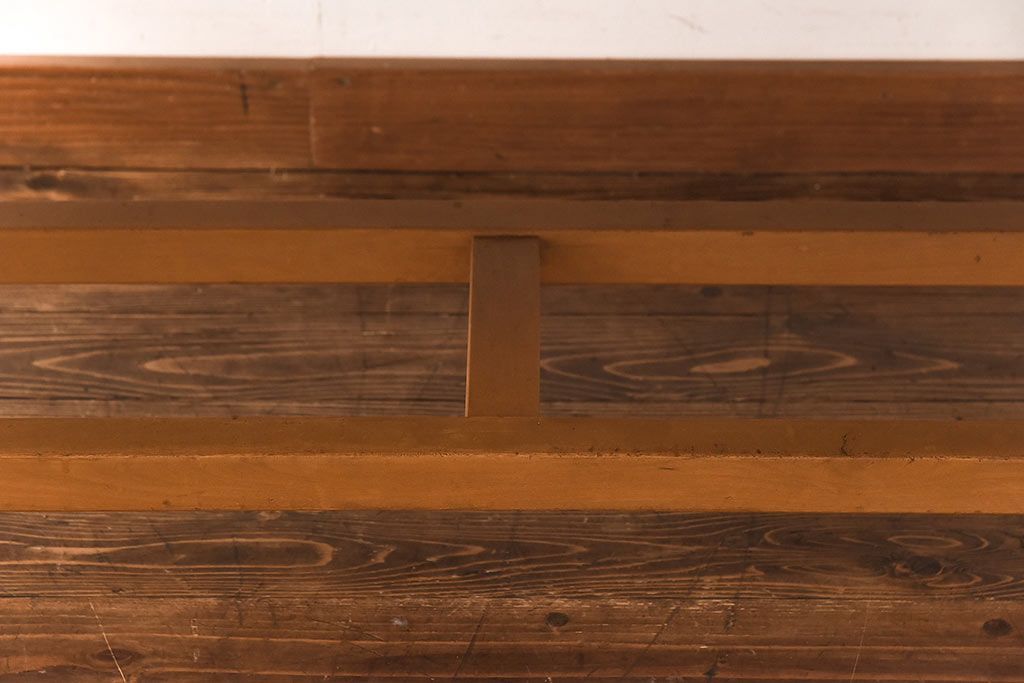 アンティーク家具　特大　古い学校の作業テーブル(作業台、ダイニングテーブル)