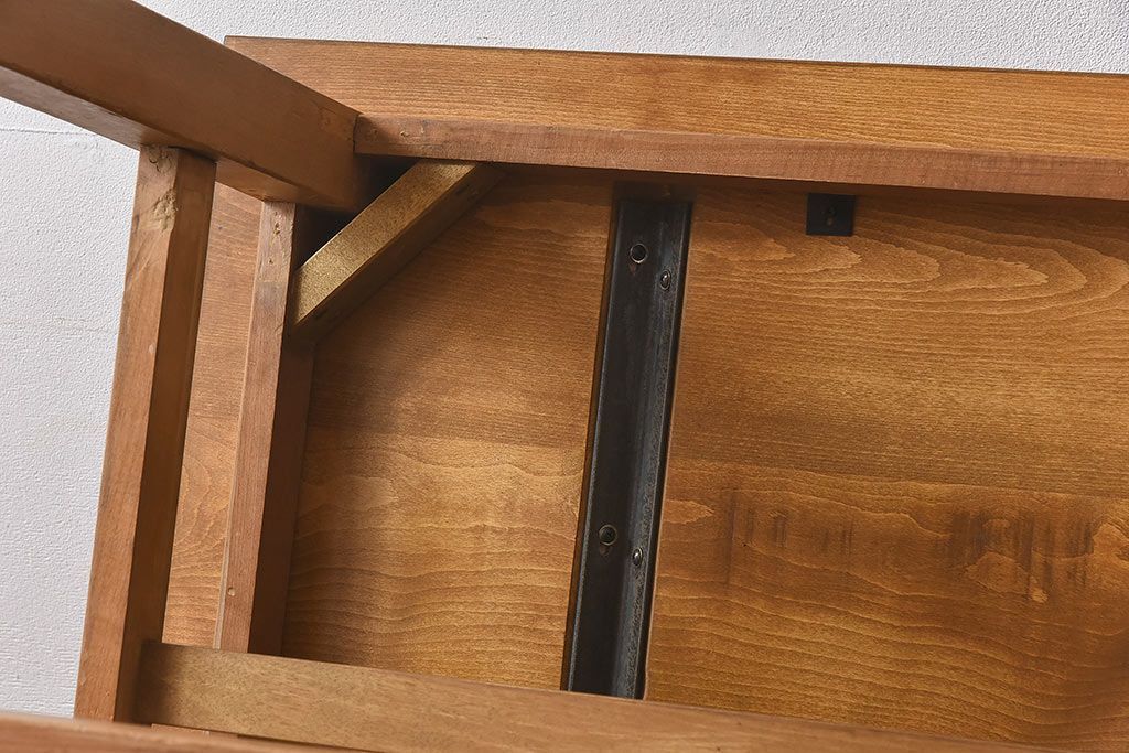 アンティーク家具　特大　古い学校の作業テーブル(作業台、ダイニングテーブル)