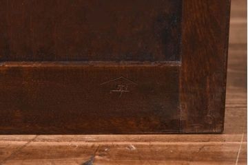 中古　松本民芸家具　シックな雰囲気のワードローブ(洋服タンス、キャビネット)(定価約42万円)