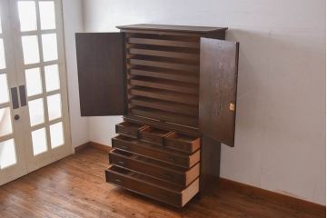 中古　神戸洋家具　永田良介商店　衣装箪笥(整理箪笥、和タンス)(定価約85万)