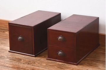アンティーク家具　和製アンティーク　天板一枚板　小引き出し脚　木の風合いが味わい深い裁ち板(ローテーブル、作業台)