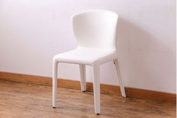 中古　Cassina(カッシーナ) X革　369 HOLA(オラ) アームレスチェア(ダイニングチェア、椅子)(定価約20万円)