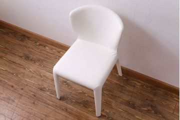 中古　Cassina(カッシーナ) X革　369 HOLA(オラ) アームレスチェア(ダイニングチェア、椅子)(定価約20万円)