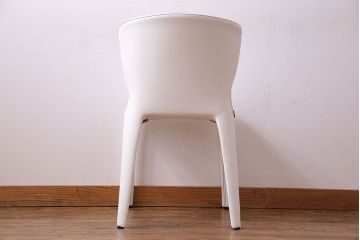 中古美品　Cassina(カッシーナ) X革　369 HOLA(オラ) アームレスチェア(ダイニングチェア、椅子)(1)(定価約20万円)