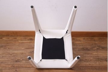 中古美品　Cassina(カッシーナ) X革　369 HOLA(オラ) アームレスチェア(ダイニングチェア、椅子)(1)(定価約20万円)