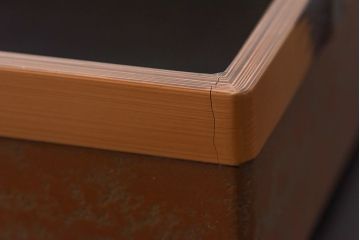 アンティーク雑貨　木製漆器　竹モチーフの縁が目を引く五段重箱(お重)