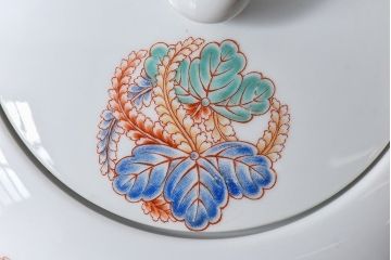 アンティーク雑貨　中古　オールドノリタケ(日陶・則武)色鮮やかな花紋が愛らしい急須