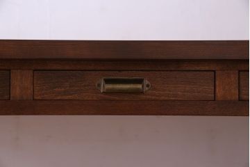 アンティーク家具　和製アンティーク　シンプルな両面引き出し付き特大作業テーブル(作業台、ダイニングテーブル)