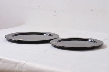 輪島塗　箱付　松ぼっくり　沈金蒔絵　上品な干菓子器(漆器、和食器)2枚セット