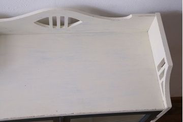 ペイント家具　2色のペイントカラーがおしゃれな本箱(ブックケース、収納棚、キャビネット)