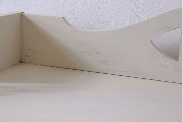 ペイント家具　2色のペイントカラーがおしゃれな本箱(ブックケース、収納棚、キャビネット)