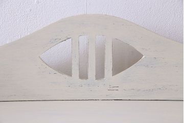 ペイント家具　2色のペイントカラーがおしゃれな本箱(ブックケース、収納棚、キャビネット)