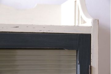 ペイント家具　2色のペイントカラーがおしゃれな本箱(ブックケース、収納棚、キャビネット)