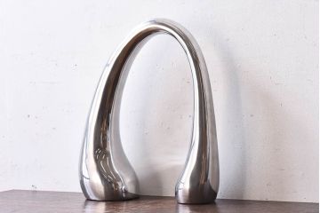アンティーク雑貨　中古　BoConcept(ボーコンセプト)　シルバーステンレスオブジェ(大)(置き物)