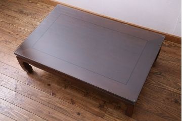 中古美品　大阪唐木指物　職人の手仕事の良さが感じられるローテーブル(座卓、テーブル)(定価約90万円)