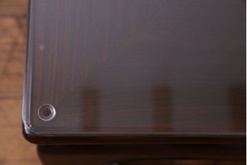 中古美品　大阪唐木指物　職人の手仕事の良さが感じられるローテーブル(座卓、テーブル)(定価約90万円)