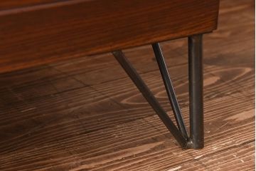 レトロ家具　和製アンティーク　前面ケヤキ材　人気のモールガラスが入ったレトロな収納棚(戸棚、本箱、ブックケース)