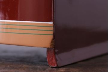 アンティーク雑貨　和製アンティーク　折り鶴　朱色が鮮やかな姫鏡台(小型ドレッサー、化粧台)