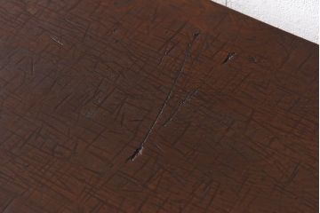アンティーク家具　和製アンティーク　古材一枚板使用　シンプルなデザインが魅力の鉄脚テーブル(コンソールテーブル)