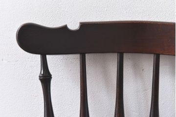中古　松本民芸家具　SP型　艶のある質感が美しいスピンドルチェア(ダイニングチェア、椅子)(1)